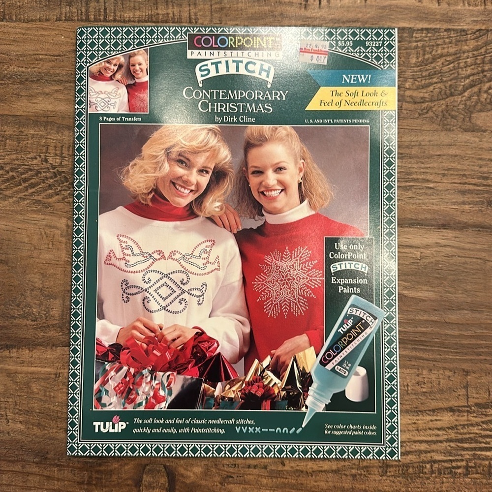 Colorpoint Paintstitching Contemporary Christmas 8 Pages of Transfers Booklet